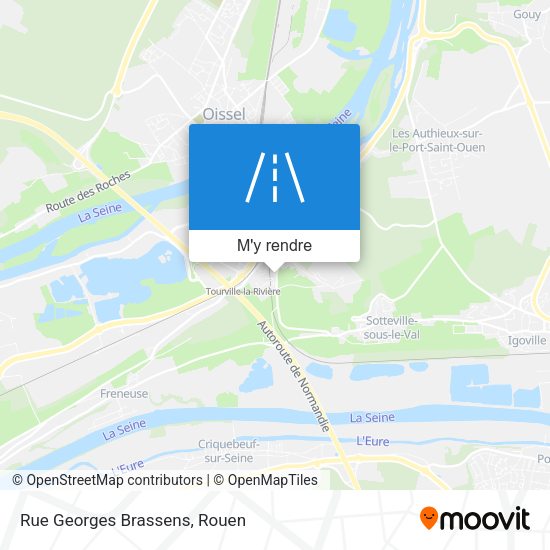 Rue Georges Brassens plan