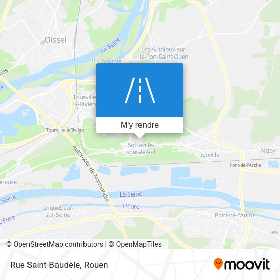 Rue Saint-Baudèle plan