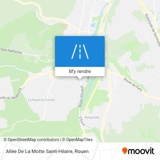 Allée De La Motte Saint-Hilaire plan