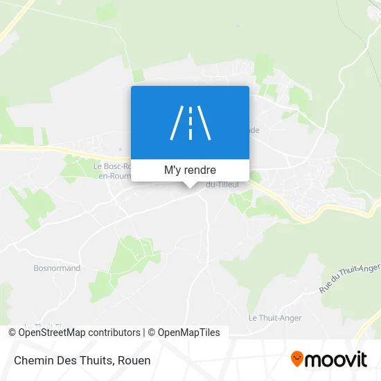 Chemin Des Thuits plan