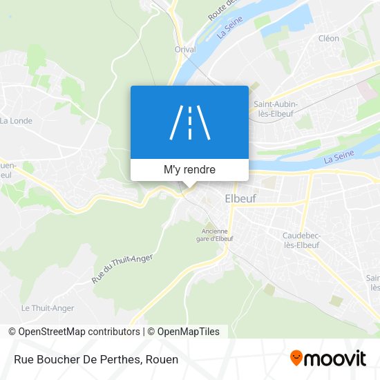 Rue Boucher De Perthes plan