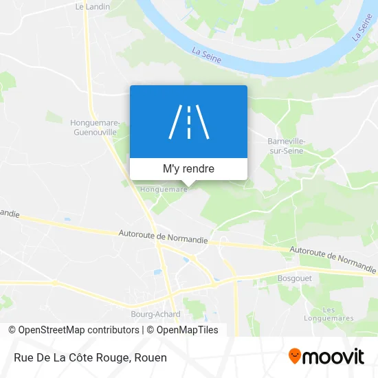 Rue De La Côte Rouge plan