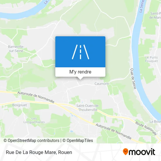 Rue De La Rouge Mare plan