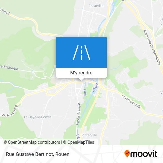 Rue Gustave Bertinot plan