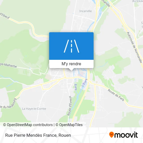 Rue Pierre Mendès France plan