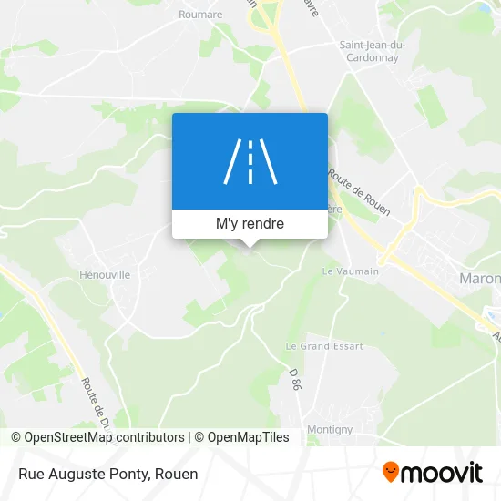 Rue Auguste Ponty plan