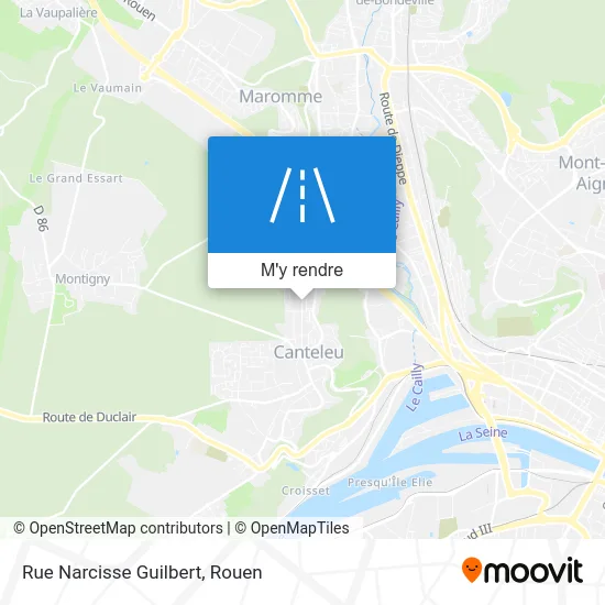 Rue Narcisse Guilbert plan