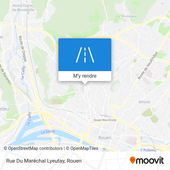 Rue Du Maréchal Lyeutay plan