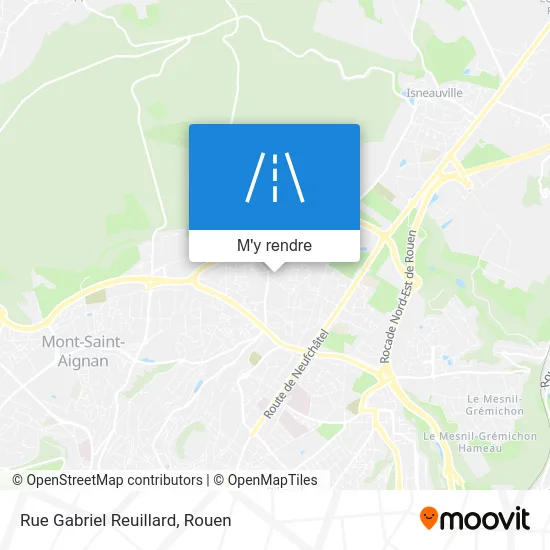 Rue Gabriel Reuillard plan