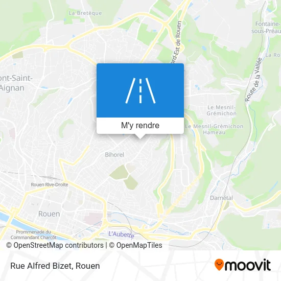 Rue Alfred Bizet plan