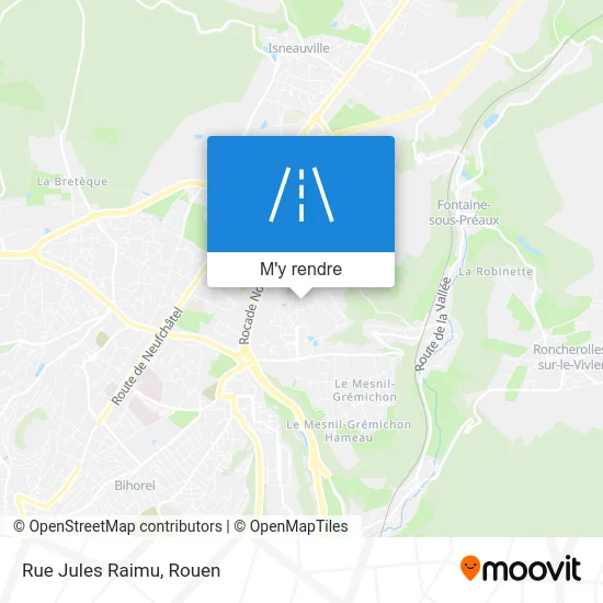 Rue Jules Raimu plan