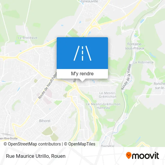 Rue Maurice Utrillo plan