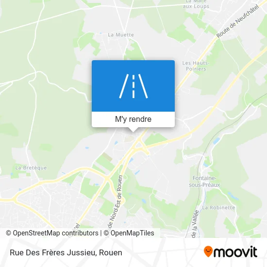 Rue Des Frères Jussieu plan