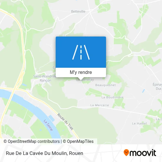 Rue De La Cavée Du Moulin plan