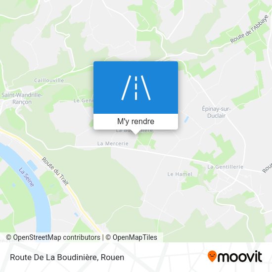Route De La Boudinière plan