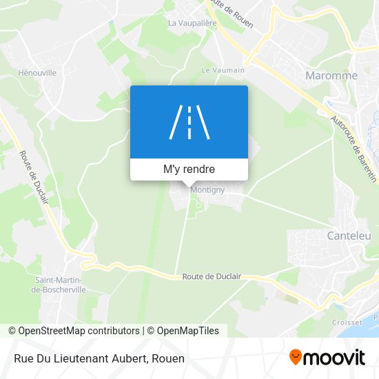 Rue Du Lieutenant Aubert plan
