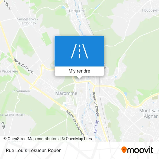 Rue Louis Lesueur plan