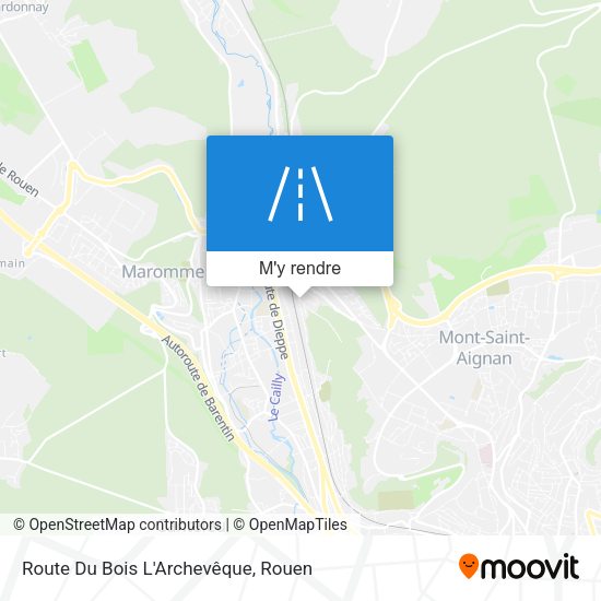 Route Du Bois L'Archevêque plan