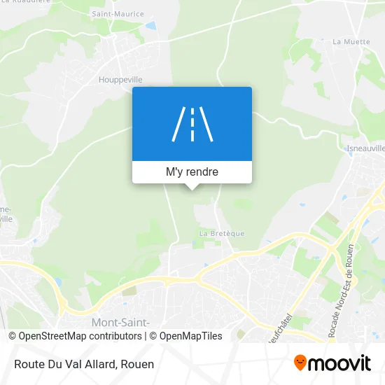 Route Du Val Allard plan