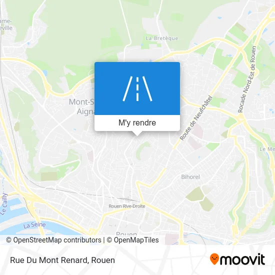 Rue Du Mont Renard plan