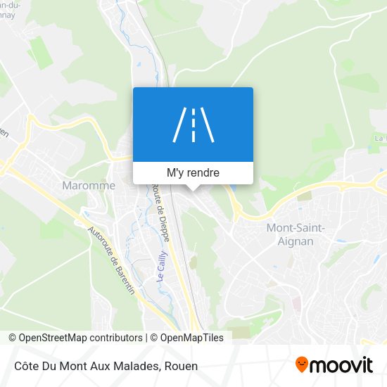 Côte Du Mont Aux Malades plan