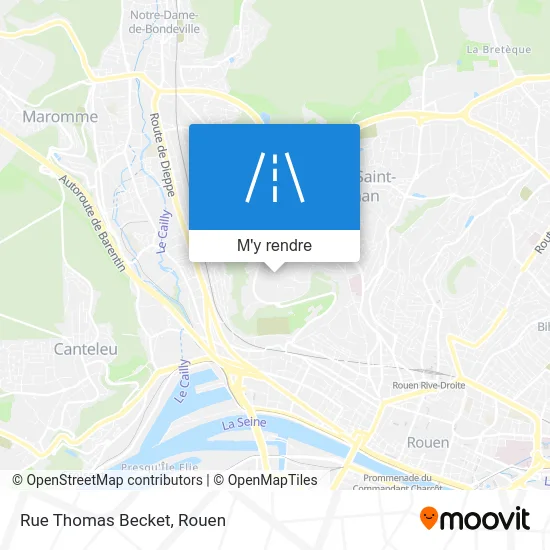 Rue Thomas Becket plan