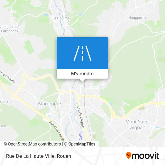 Rue De La Haute Ville plan