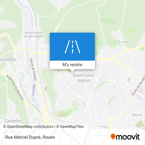 Rue Marcel Dupré plan