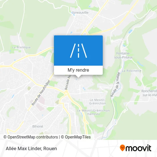 Allée Max Linder plan