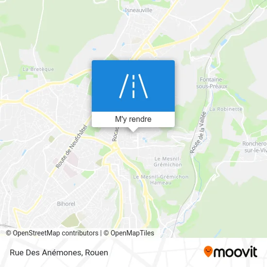 Rue Des Anémones plan