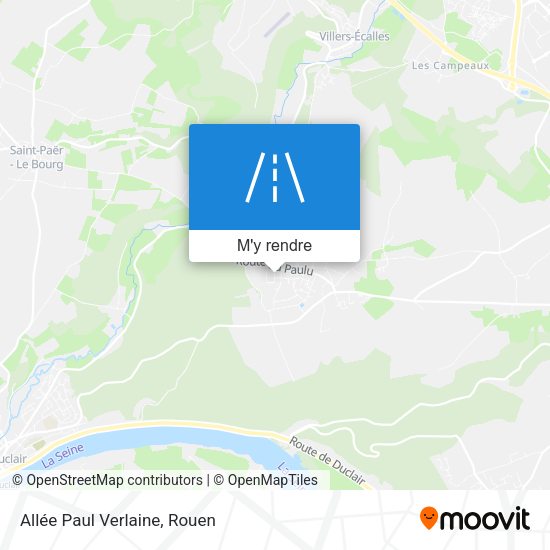 Allée Paul Verlaine plan