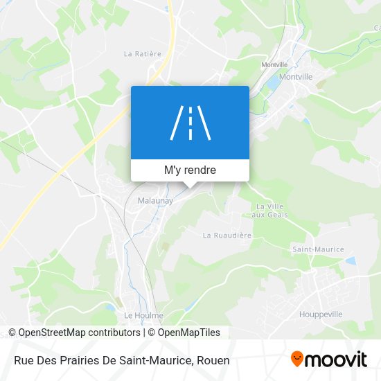 Rue Des Prairies De Saint-Maurice plan