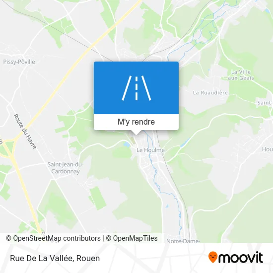 Rue De La Vallée plan