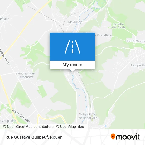 Rue Gustave Quilbeuf plan