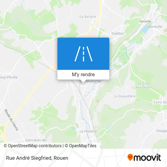 Rue André Siegfried plan