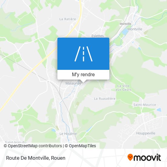 Route De Montville plan