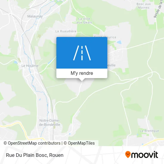 Rue Du Plain Bosc plan