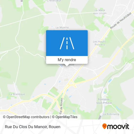 Rue Du Clos Du Manoir plan