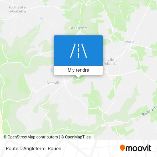 Route D'Angleterre plan