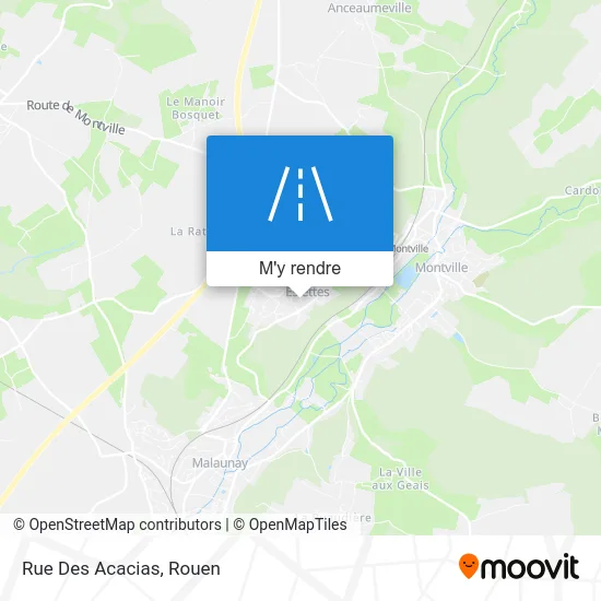 Rue Des Acacias plan