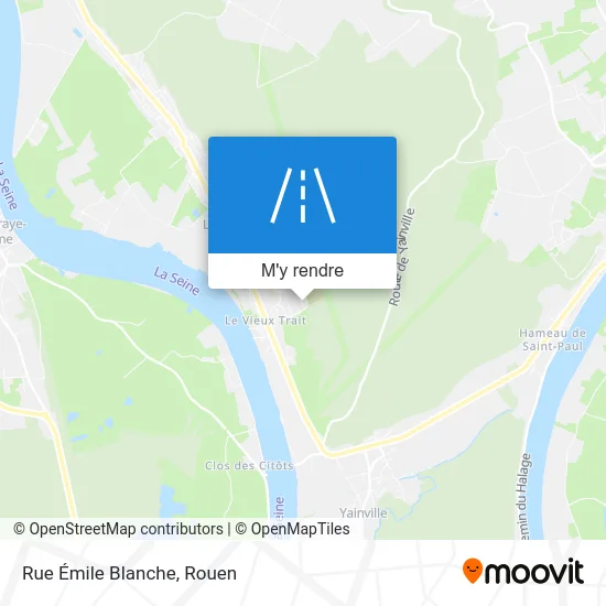 Rue Émile Blanche plan