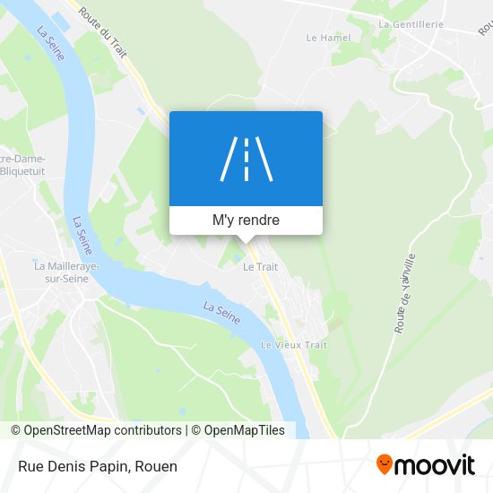 Rue Denis Papin plan