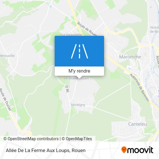 Allée De La Ferme Aux Loups plan