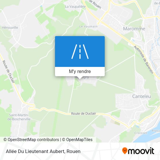 Allée Du Lieutenant Aubert plan