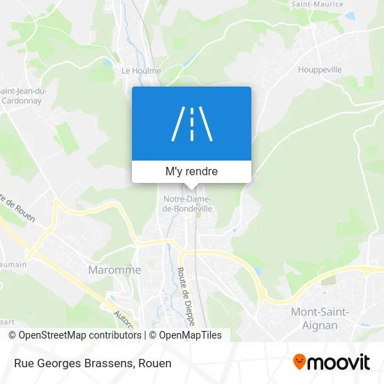 Rue Georges Brassens plan