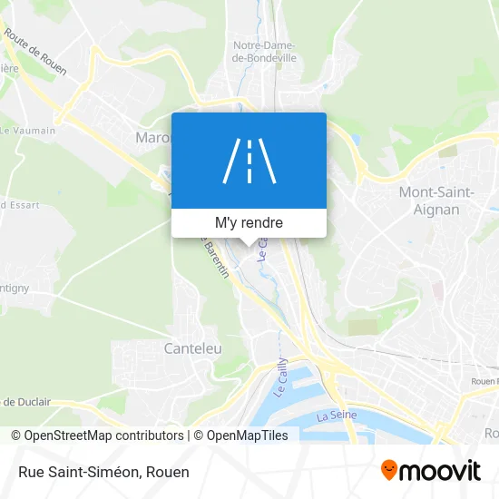 Rue Saint-Siméon plan