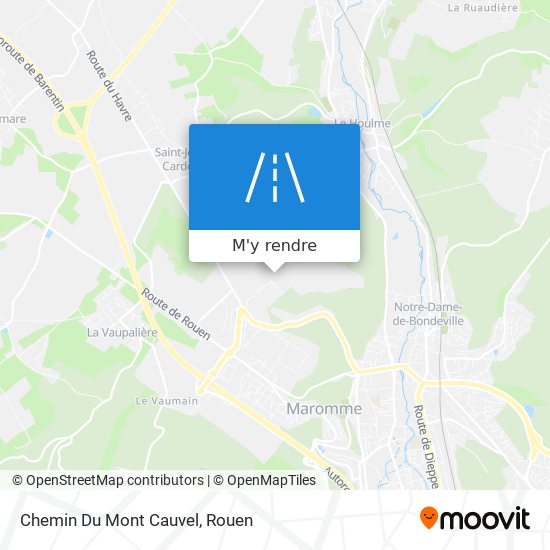 Chemin Du Mont Cauvel plan