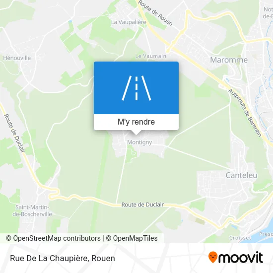 Rue De La Chaupière plan