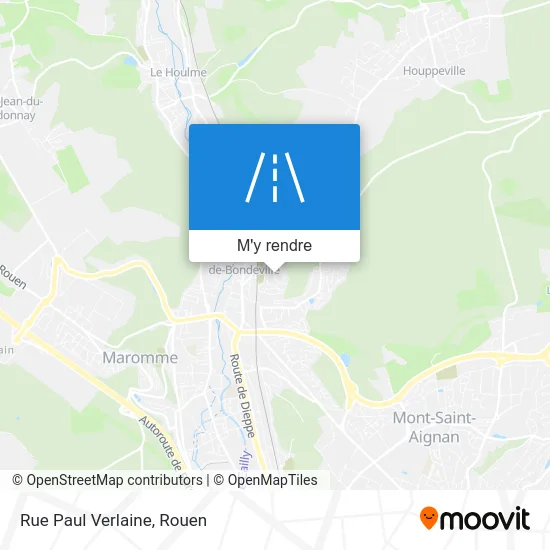 Rue Paul Verlaine plan