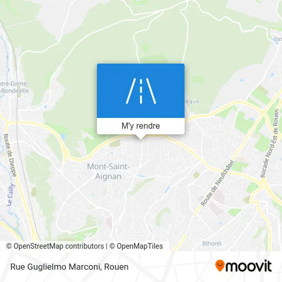 Rue Guglielmo Marconi plan